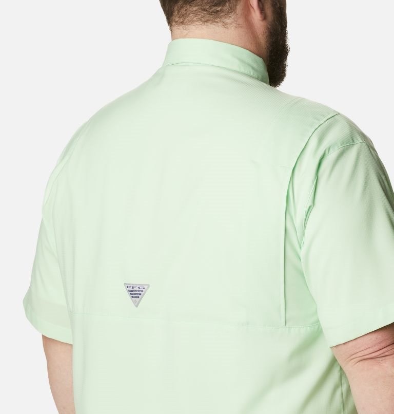 Men's Columbia PFG Tamiami II Short Sleeve Shirts Green | Plus Size CA-A30L5